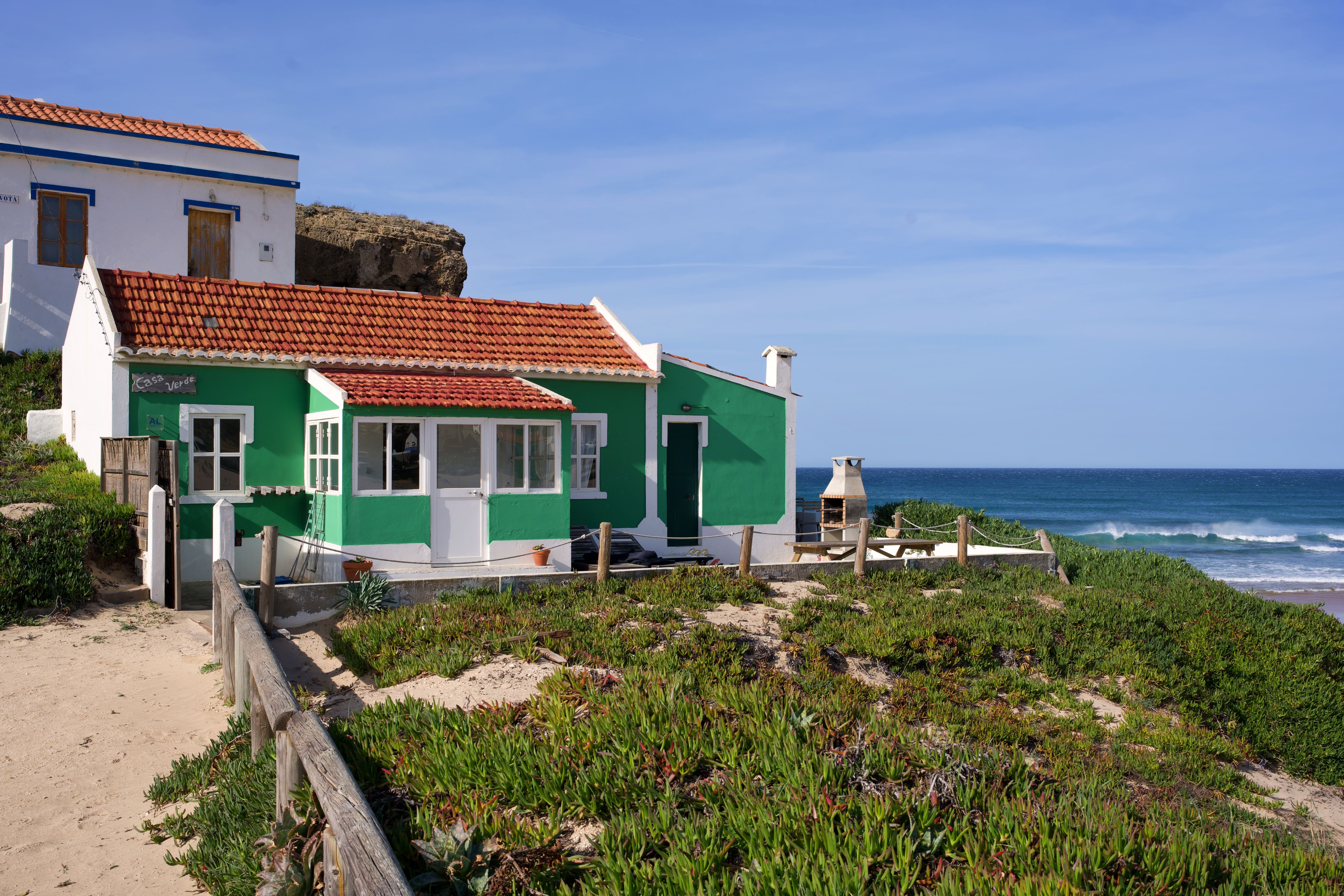 Casa na duna junto à praia